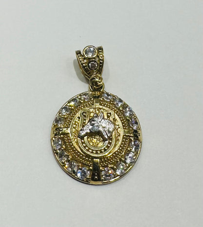 10K GOLD HORSESHOE PENDANT- WEIGHT: 4.5gm