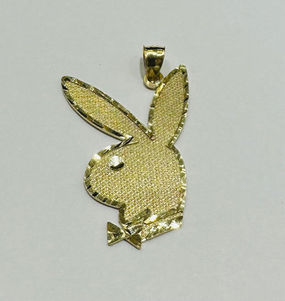 10K GOLD PLAYBOY PENDANT- WEIGHT: 3.7gm