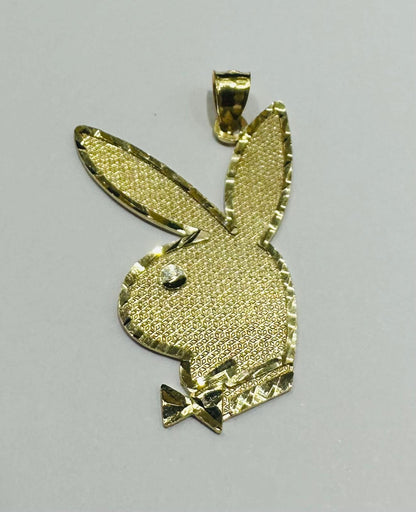 10K GOLD PLAYBOY PENDANT- WEIGHT: 3.7gm