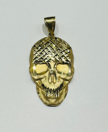 10K GOLD SKULL PENDANT- WEIGHT:  5.6gm