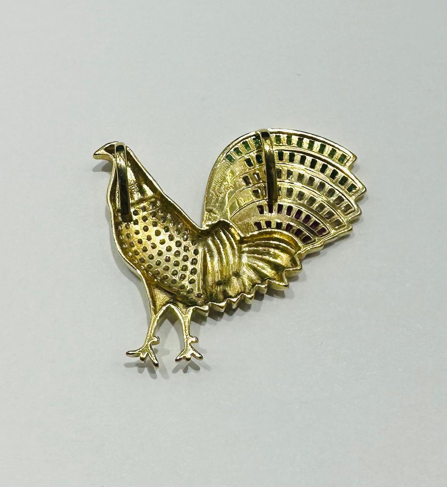 10K GOLD ROOSTER PENDANT- WEIGHT:  6.5gm