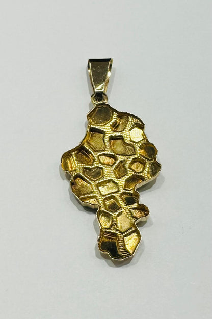 10K GOLD NUGGET PENDANT- WEIGHT:  3.2gm