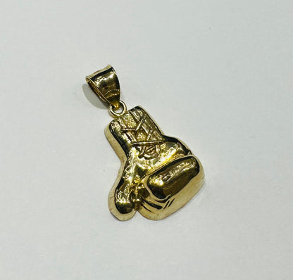 10K GOLD BOXING GLOVE PENDANT- WEIGHT:  2.9gm
