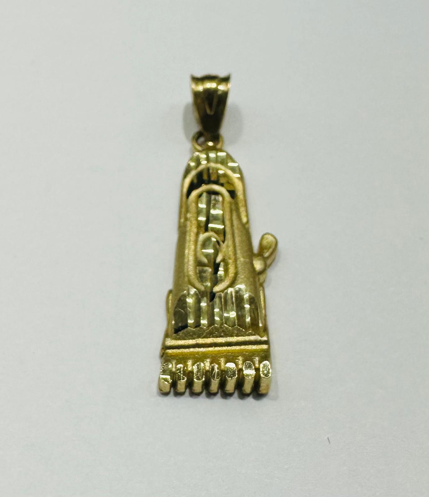 10K GOLD BARBER CLIPPER TRIMMER PENDANT- WEIGHT:  1.5gm