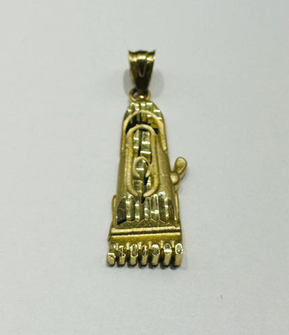 10K GOLD BARBER CLIPPER TRIMMER PENDANT- WEIGHT:  1.5gm
