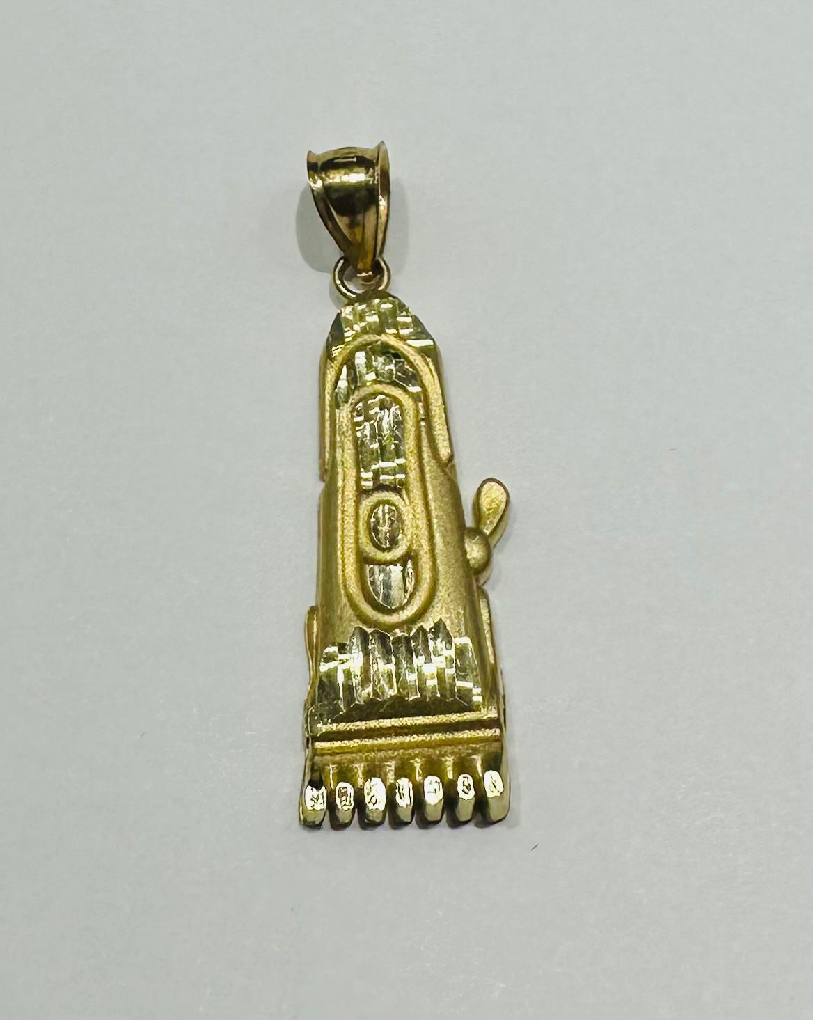 10K GOLD BARBER CLIPPER TRIMMER PENDANT- WEIGHT:  2.3gm