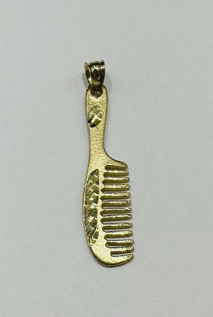 10K GOLD COMB PENDANT- WEIGHT:  1.7gm