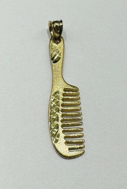 10K GOLD COMB PENDANT- WEIGHT:  1.7gm