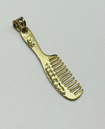 10K GOLD COMB PENDANT- WEIGHT:  1.7gm