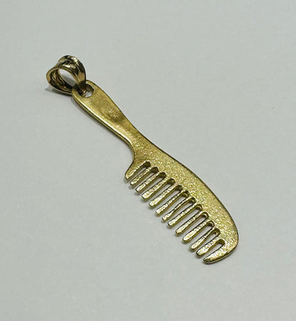 10K GOLD COMB PENDANT- WEIGHT:  1.7gm