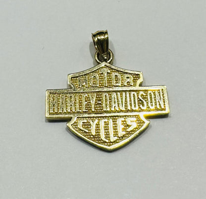 10K GOLD HARLEY DAVIDSON PENDANT- WEIGHT:  1.8gm