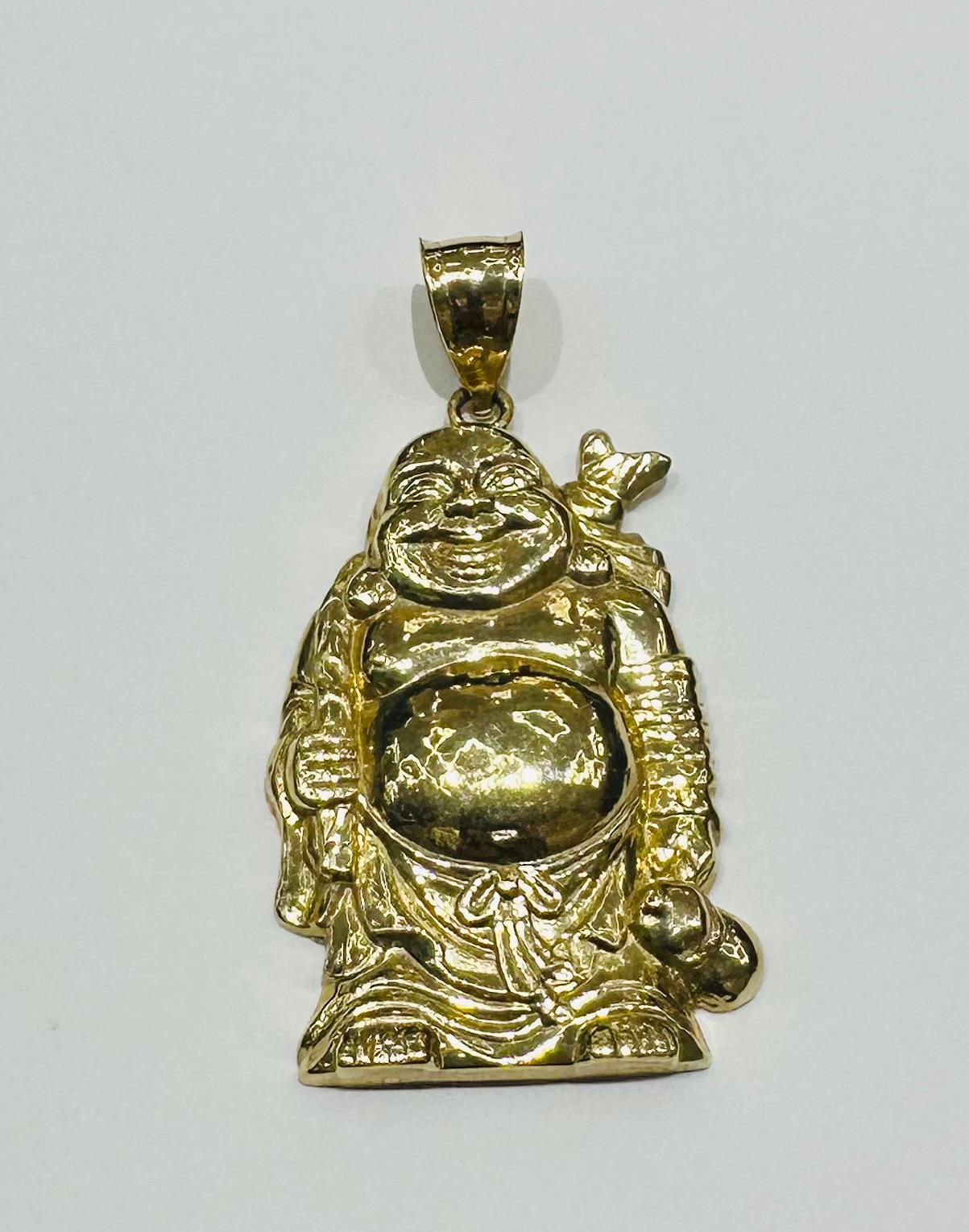 10K GOLD LAUGHING BUDDHA- WEIGHT:  5.1gm