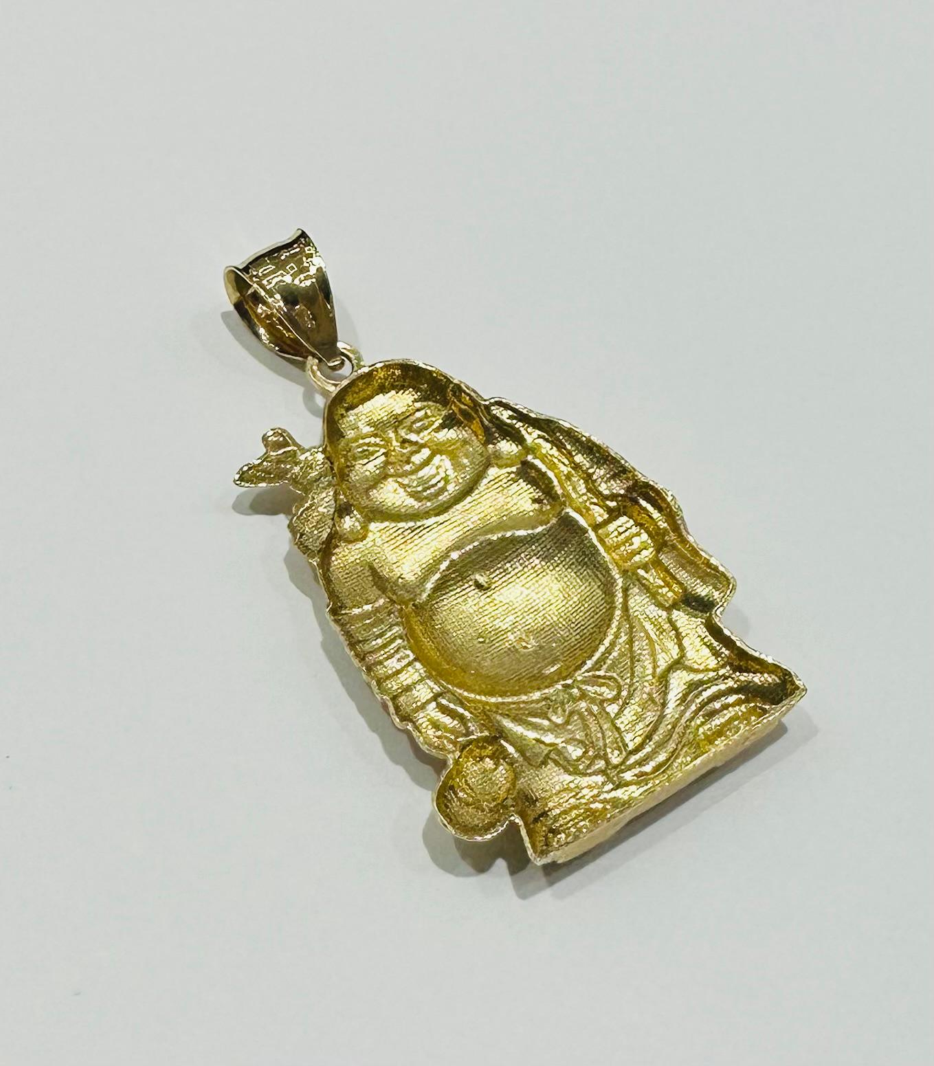 10K GOLD LAUGHING BUDDHA- WEIGHT:  5.1gm
