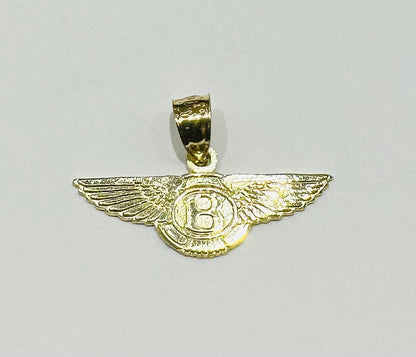 10K GOLD BENTLEY PEDANT- WEIGHT:  1.2gm