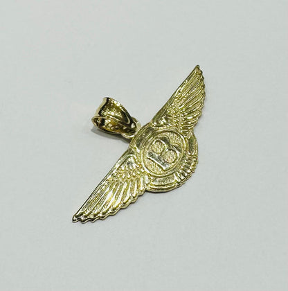10K GOLD BENTLEY PEDANT- WEIGHT:  1.6gm