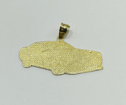 10K GOLD CAR PEDANT- WEIGHT:  4.0gm