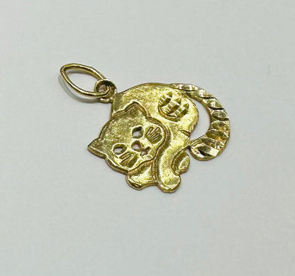 10K GOLD CAT PENDANT