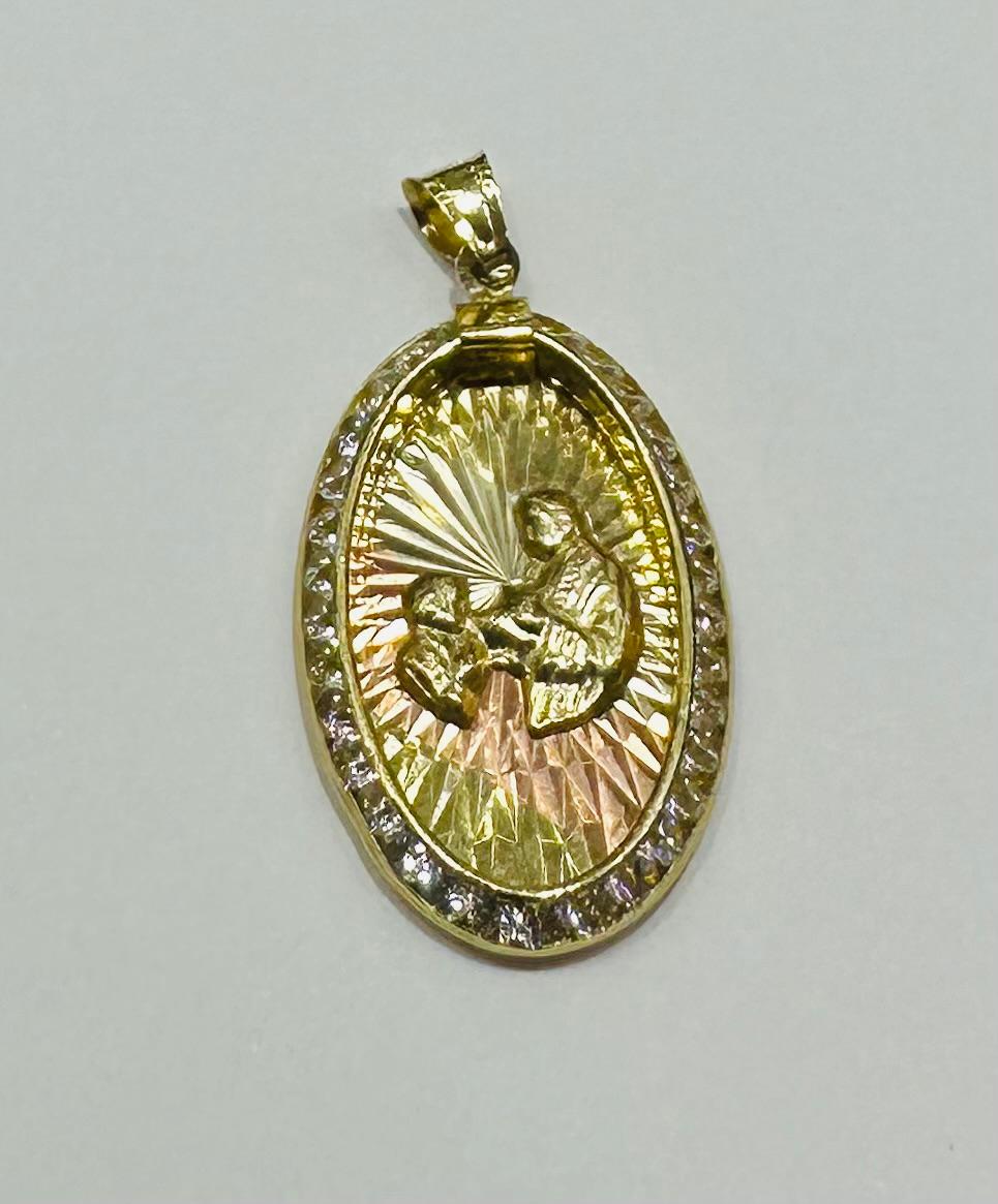 10K GOLD FIRST COMMUNION PENDANT- WEIGHT: 1.4gm