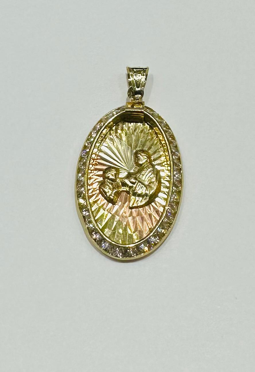 10K GOLD FIRST COMMUNION PENDANT- WEIGHT: 1.4gm