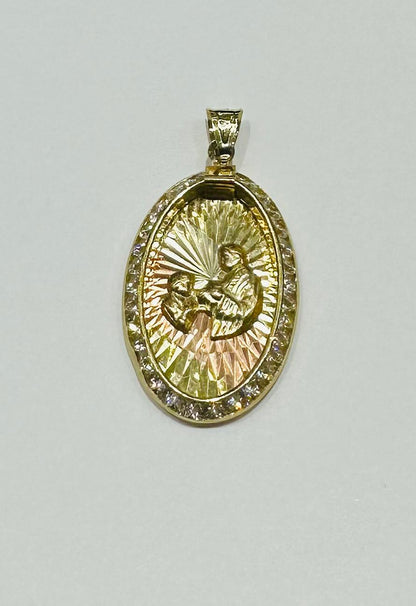 10K GOLD FIRST COMMUNION PENDANT- WEIGHT: 1.4gm