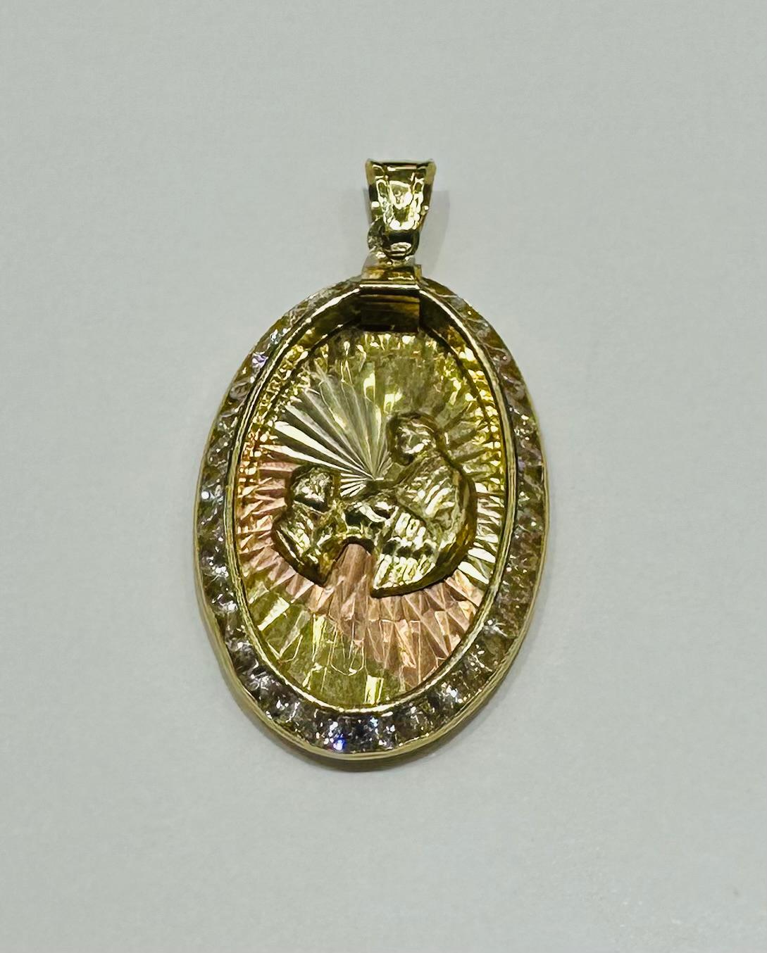 10K GOLD FIRST COMMUNION PENDANT- WEIGHT: 1.4gm