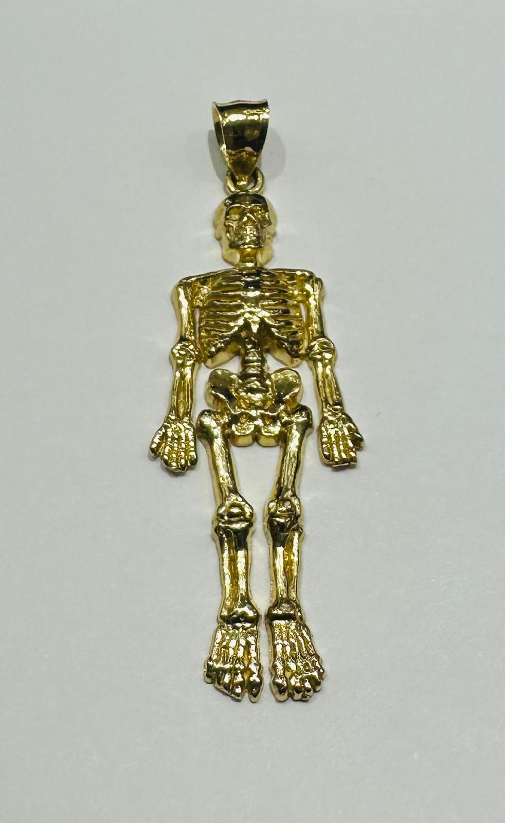 10K GOLD SKELETON PENDANT- WEIGHT:  4.0gm