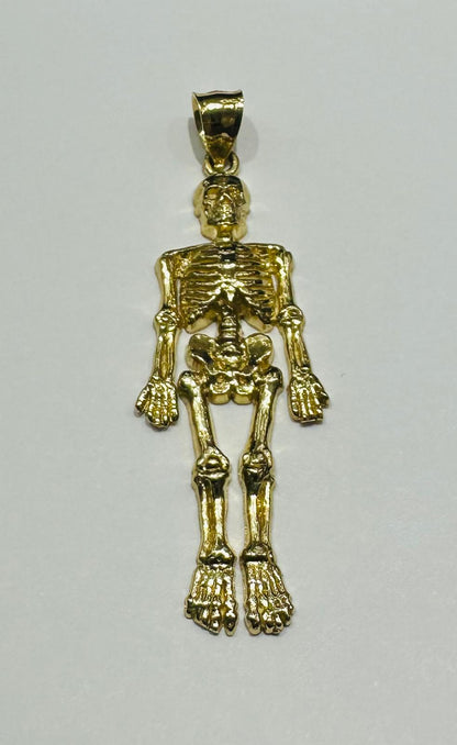10K GOLD SKELETON PENDANT- WEIGHT:  4.0gm
