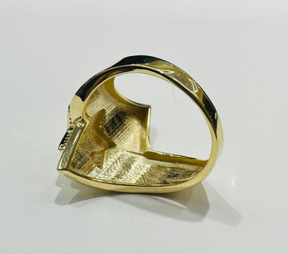 10K GOLD STAR RING-WEIGHT: 2.5gm