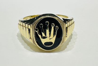 10K GOLD ROLEX RING- WEIGHT: 6.5gm