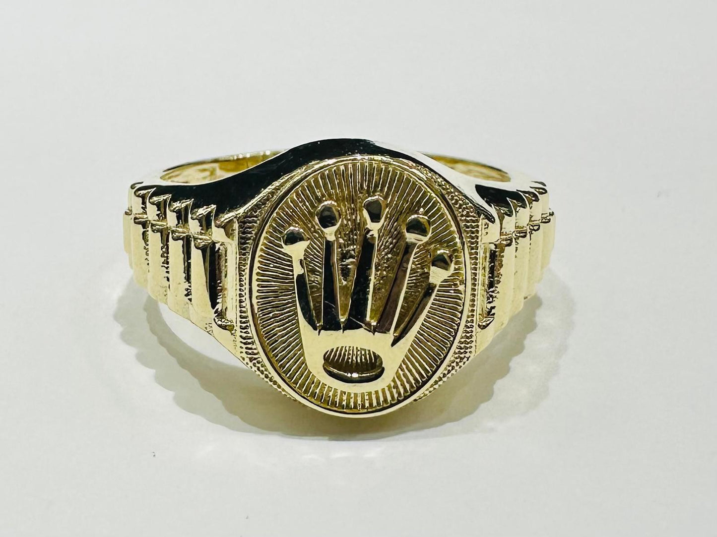 10K GOLD ROLEX RING- WEIGHT: 6.2gm