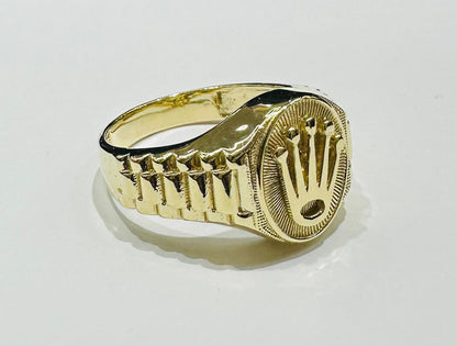 10K GOLD ROLEX RING- WEIGHT: 6.2gm