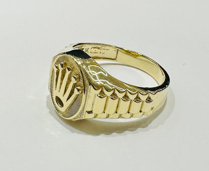 10K GOLD ROLEX RING- WEIGHT: 6.2gm