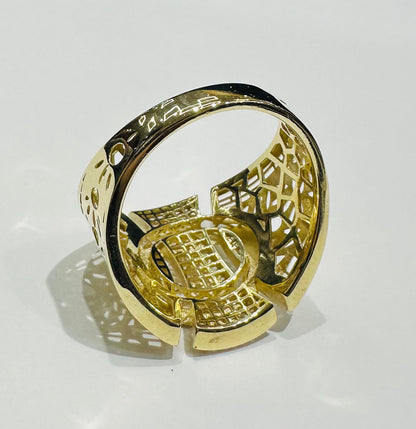 10K GOLD RING-WEIGHT: 3.0gm