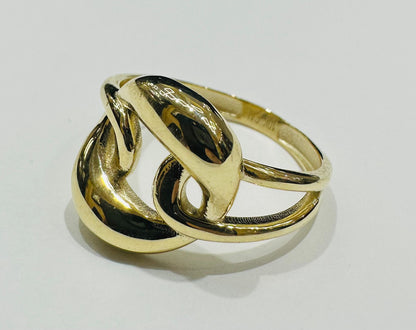10K GOLD RING-WEIGHT: 1.9gm