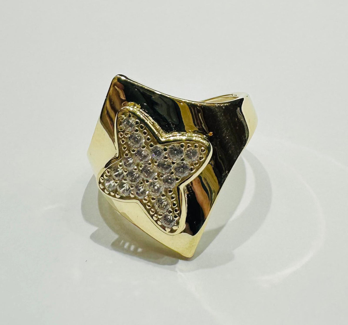 10K GOLD RING WITH SAPPHIRE STONES- WEIGHT: 2.4gm