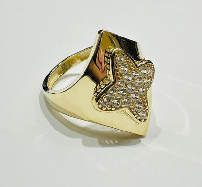 10K GOLD RING WITH SAPPHIRE STONES- WEIGHT: 2.4gm