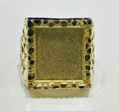 10K GOLD NUGGET RING- WEIGHT: 6.8gm