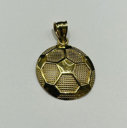 10K GOLD SOCCER BALL PENDANT- WEIGHT: 1.8gm