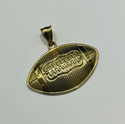 10K GOLD FOOTBALL PENDANT- WEIGHT: 3.7gm