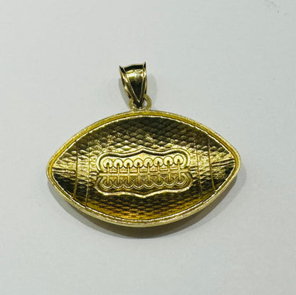 10K GOLD FOOTBALL PENDANT- WEIGHT: 3.7gm
