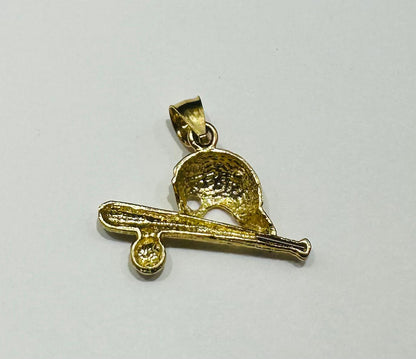 10K GOLD BASEBALL KIT PENDANT-  WEIGHT: 1.6gm
