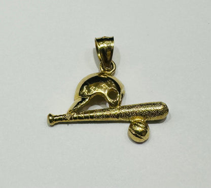 10K GOLD BASEBALL KIT PENDANT-  WEIGHT: 1.6gm