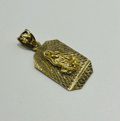 10K GOLD VIRGIN MARY PENDANT- WEIGHT: 1.8gm