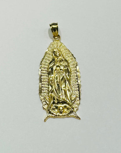 10K GOLD VIRGIN MARY PENDANT- WEIGHT: 1.6gm