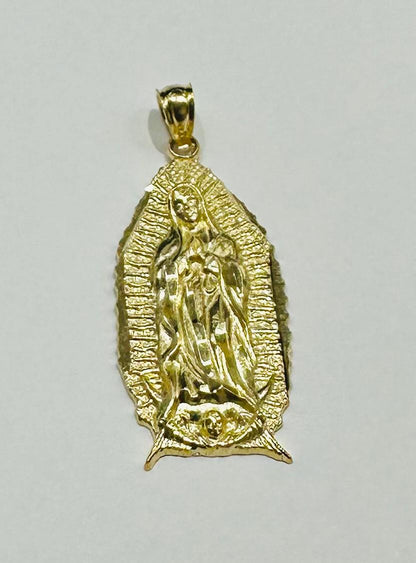 10K GOLD VIRGIN MARY PENDANT- WEIGHT: 1.6gm