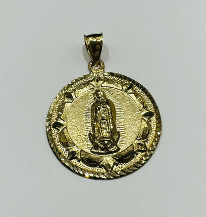 10K GOLD VIRGIN MARY PENDANT- WEIGHT: 6.5gm