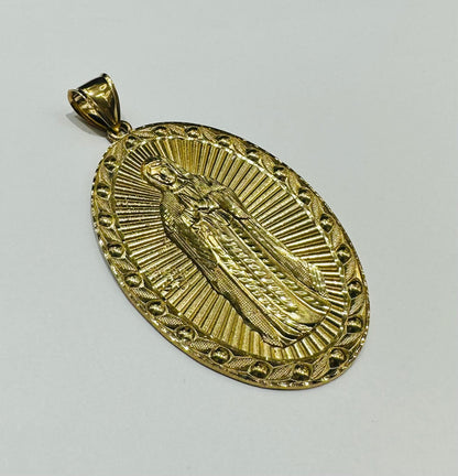 10K GOLD VIRGIN MARY PENDANT- WEIGHT: 14.2gm