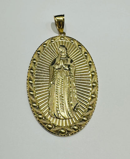 10K GOLD VIRGIN MARY PENDANT- WEIGHT: 24.5gm