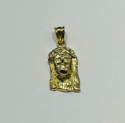 10K GOLD JESUS FACE PENDANT- WEIGHT: 1.0gm