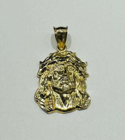 10K GOLD JESUS FACE PENDANT- WEIGHT: 2.3gm